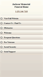 Mobile Screenshot of jacksonmemorialfh.com