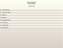 Tablet Screenshot of jacksonmemorialfh.com